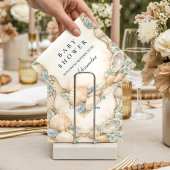 Neutral Seaside Shells Baby Shower Serviette