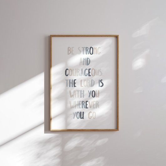 Neutral sein starkes und mutiges Poster