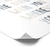Neutral sein starkes und mutiges Poster (Ecke)