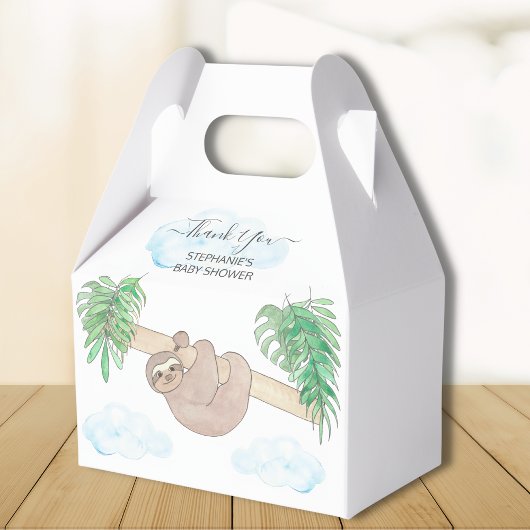 Neutral Sloth Baby Dusche Geschenkschachtel