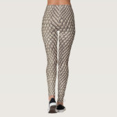 Neutral Snake Skin Exotic Luxury Pattern Leggings (Rückseite)