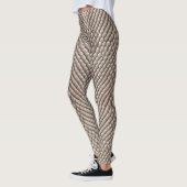 Neutral Snake Skin Exotic Luxury Pattern Leggings (Links)