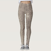 Neutral Snake Skin Exotic Luxury Pattern Leggings (Vorderseite)