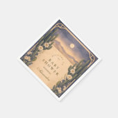 Neutral Southwest Cactus Botanicals Baby Shower Serviette (Ecke)