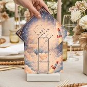 Neutral Space Rocket Stars Baby Shower Serviette