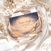 Neutral Space Rocket Stars Diapper Raffle  Begleitkarte