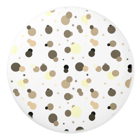 Neutral Splatter Drawer Pulls Keramikknauf (Vorderseite)