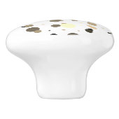 Neutral Splatter Drawer Pulls Keramikknauf (Seitenansicht)