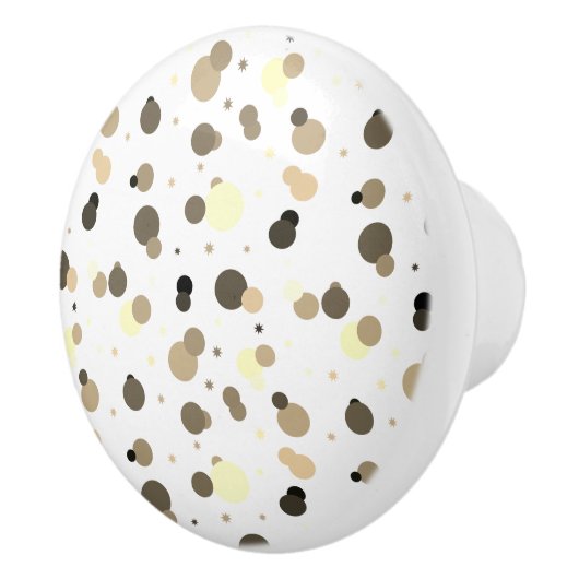 Neutral Splatter Drawer Pulls Keramikknauf (Rechts)