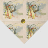 NEUTRAL STORK BABY SHOWER YELLOW GEMSTONES SEIDENPAPIER (Ausschnitt)
