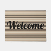 Neutral striped fußmatte (Vorderseite)