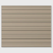 Neutral striped  geschenkpapier (Flach)