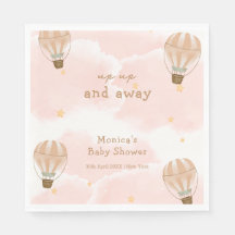 Neutral Sweet Cloud Hot Air Ballon Babydusche