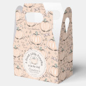 Neutral Sweet Little Pumpkin Baby Shower Geschenkschachtel (Geöffnet)