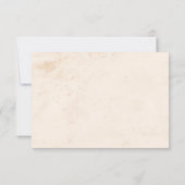 Neutral Talavera Floral Wedding QR code RSVP Karte (Rückseite)