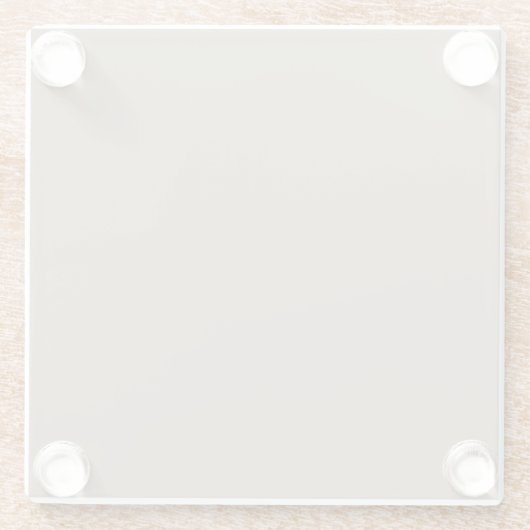 Neutral Taupe braune feste Farbpaare SW 9084 Glasuntersetzer (Rückseite)