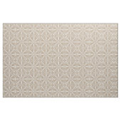 Neutral Taupe White Bunny Rabbit Medallion Design Stoff (Yard (91,4 cm))