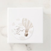 Neutral Teddy Bär Hot Air Ballon Babydusche Geschenkanhänger (Beispiel)