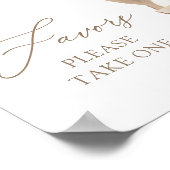 Neutral Teddy Bärenballon Baby Dusche Favorit Schi Poster (Ecke)