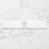 Neutral Toile De Jouy Baby Dusche Wasserflaschenetikett (Einzelnes Label)