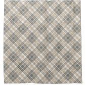 Neutral Toned Curtain Modern Geometric Statement Duschvorhang (Vorderseite)