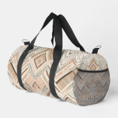 Neutral Tribal Geometric Duffle Bag (Rechte Ecke)