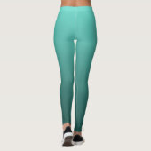 Neutral und Schlicht Gradient Aquamarin Leggings (Rückseite)