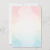 Neutral under the sea bow sweetheart baby shower einladung (Rückseite)