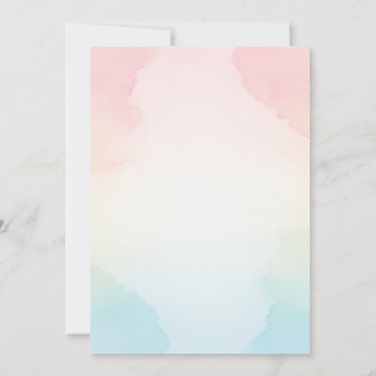 Neutral under the sea bow sweetheart baby shower einladung (Rückseite)