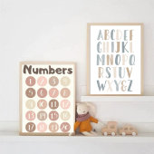 Neutral Watercolor Literacy Nursery Poster