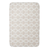 neutral-weißes Scrolldesign Badematte (Vorderseite Vertikal)