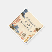 Neutral Western Cowboy Baby Shower Serviette (Ecke)