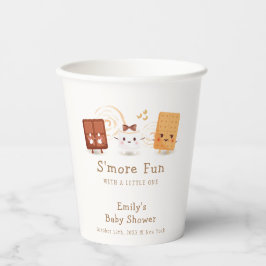Neutral Whimsical S'more Fun Baby Shower Pappbecher