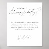 Neutral wie groß ist der Bauch der Mama Poster (Vorne)