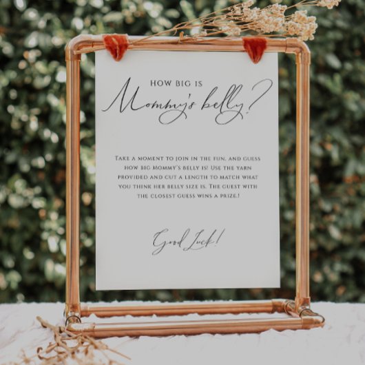 Neutral wie groß ist der Bauch der Mama Poster