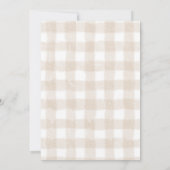 Neutral Wildflower Ivory First Holy Communion Einladung (Rückseite)