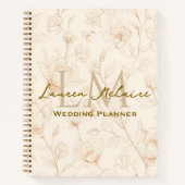 Neutral Wildflower Monogram Business Branding Notizblock (Vorderseite)