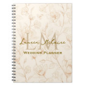 Neutral Wildflower Monogram Business Design Notizblock (Vorderseite)