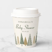 Neutral Winter Baby Dusche Pappbecher (Vorderseite)