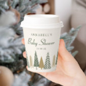 Neutral Winter Baby Dusche Pappbecher