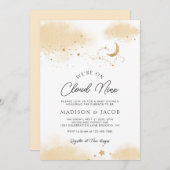 Neutral wir sind auf Cloud Nine Baby Shower Einlad Einladung (Vorne/Hinten)