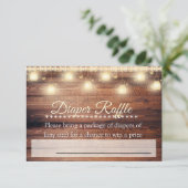 Neutral-Wood-Kinderdusche-Windschutzscheibe Einladung (Stehend Vorderseite)