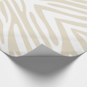 Neutral Zebra Geschenkpapier (Ecke)