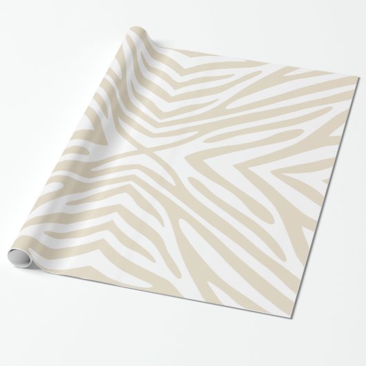 Neutral Zebra Geschenkpapier (Ungerollt)