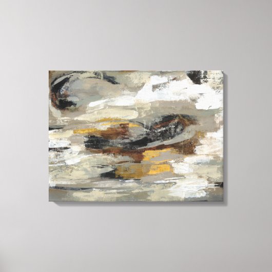 Neutrale Abstrakt-Grau-Druck | Silvia Vassileva Leinwanddruck (Vorderseite)