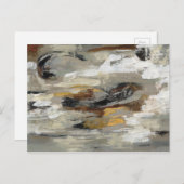 Neutrale Abstrakt-Grau-Druck | Silvia Vassileva Postkarte (Vorne/Hinten)