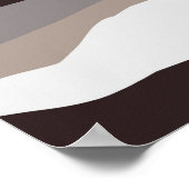 Neutrale Abstrakte Berg- und Binnenmauer Kunst Poster (Ecke)