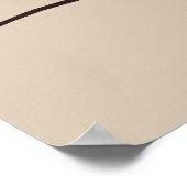 Neutrale Abstrakte Formen Kunst Poster (Ecke)