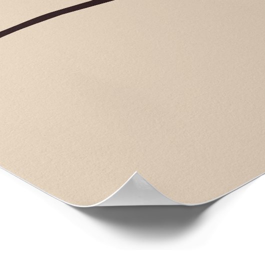 Neutrale Abstrakte Formen Kunst Poster (Ecke)