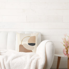 Neutrale Abstrakte Formen | Minimale moderne Kunst Kissen